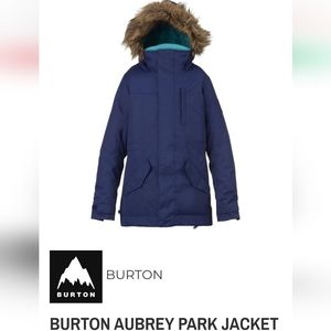 BURTON AUBREY PARK Winter JACKET GIRLS'  Blue-SZ XL youth.